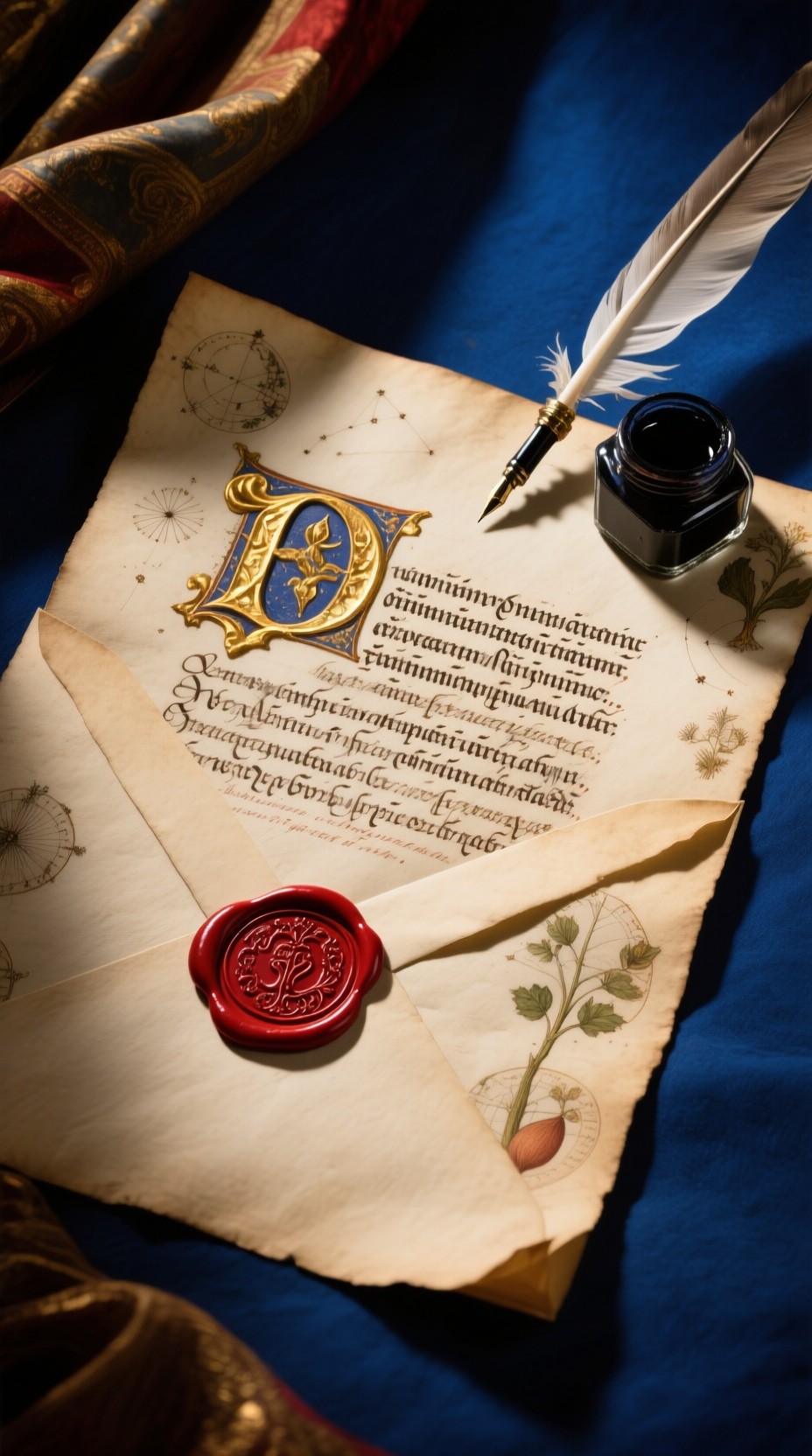 Free Ancient Illuminated Letter Image - Manuscript, Parchment ...