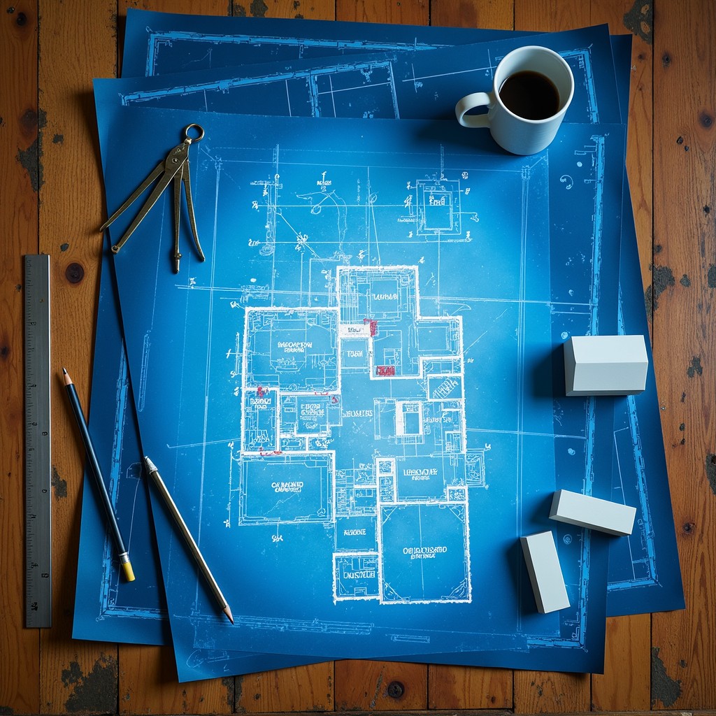 Free Blueprints and Compass Image - Blueprint, Architecture, Design ...