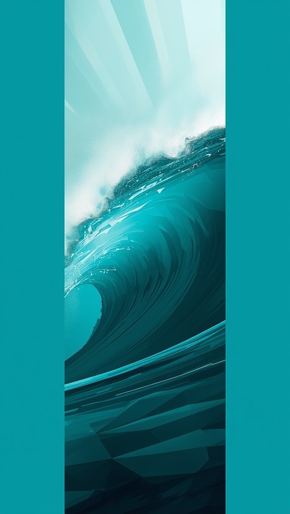 Free Majestic Turquoise Wave Image | Download at StockCake