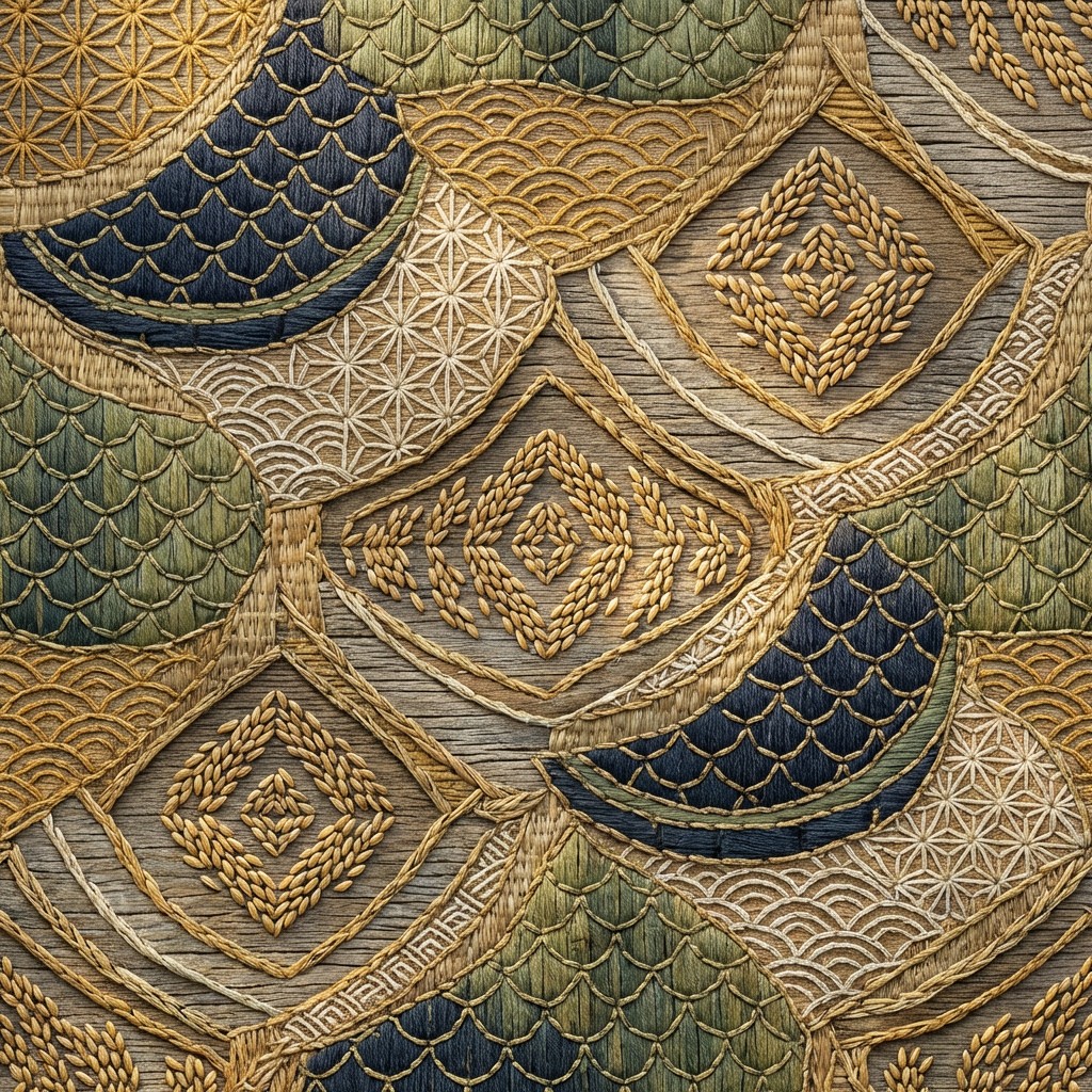 Free Samurai Harvest Pattern Image - Japanese, Samurai, Pattern ...