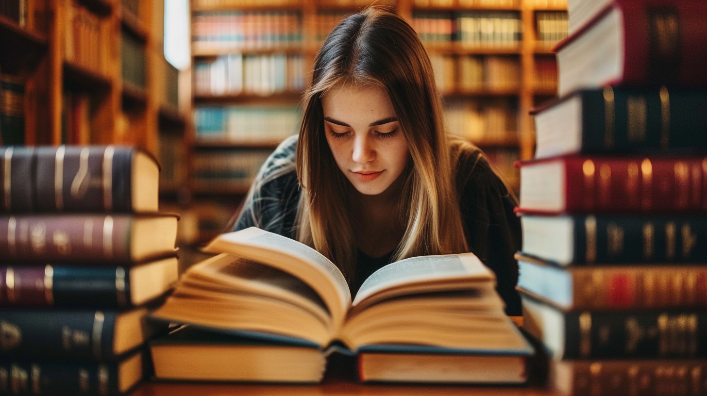 Free Intense Reading Session Photo - Reading, Library, Books | Download ...