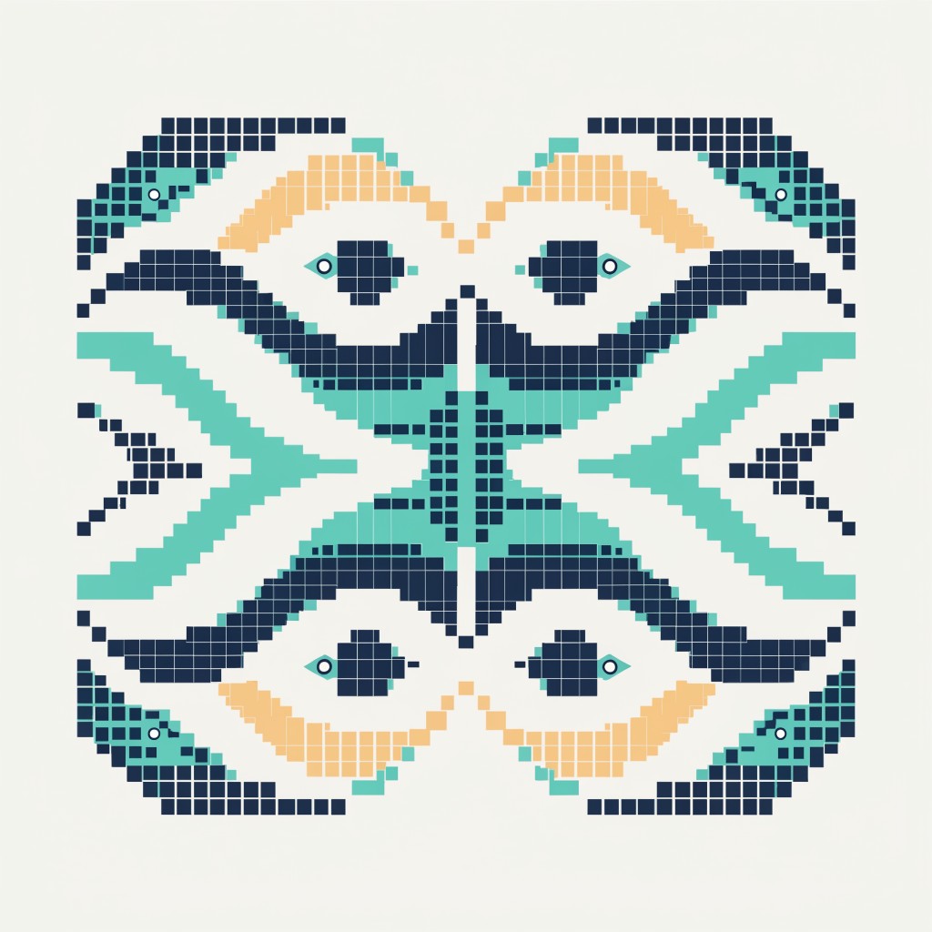 Free Mirror Pixel Reflection Image - Pixelart, Retro, Symmetry ...