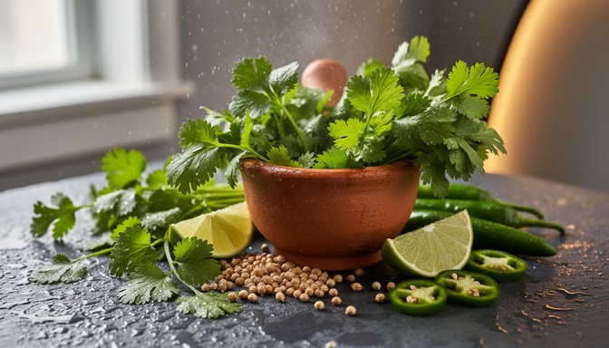 Cilantro Sprinkle Free Fresh Cilantro Bunch Image - Cilantro, Herb, Green | Download at ...