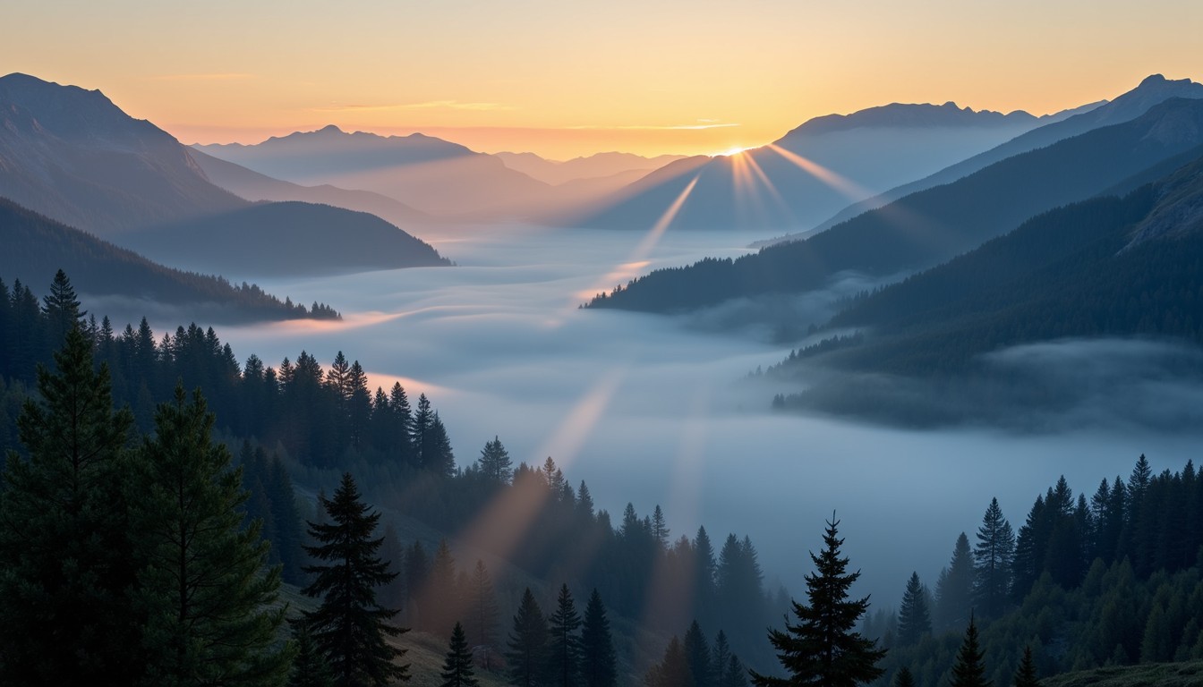 Free Misty Mountain Dawn Image - Mountains, Fog, Sunrise | Download at ...