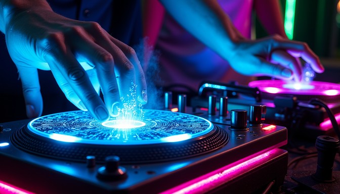 Free Cyberpunk Vinyl Magic Image - Turntables, Neon, Cyberpunk ...