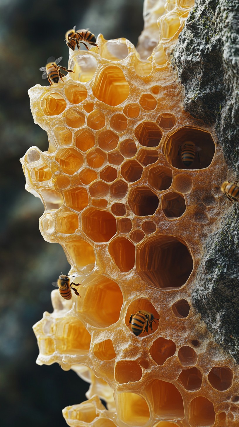 Free Bees on Honeycomb Photo - Bees, Honeycomb, Nectar | Download at ...
