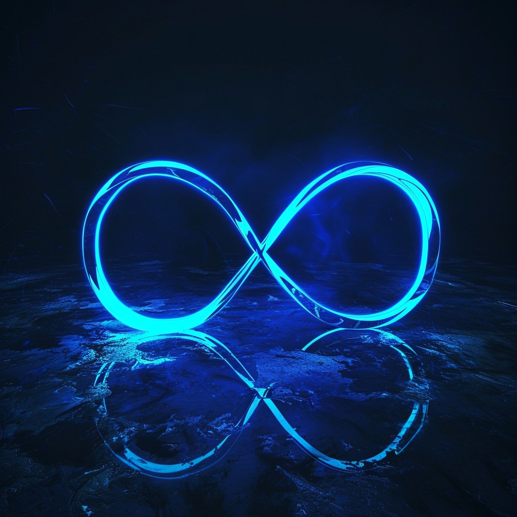 Free Infinite Light Reflection Image - Neon, Blue, Infinity | Download ...