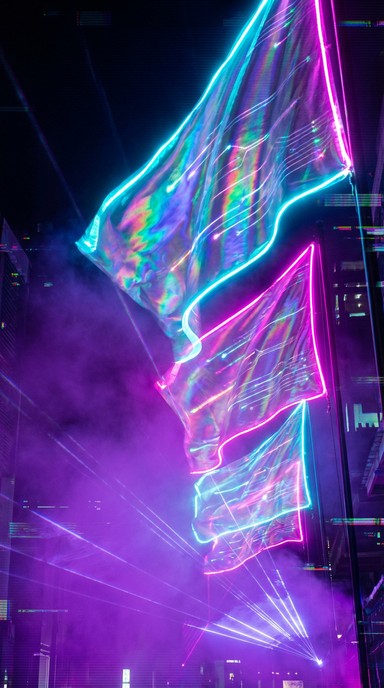 Free Neon Cyberpunk Flags Image - Cyberpunk, Neon, Flags | Download at ...