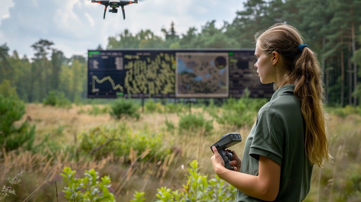 Free Drone Field Research Image - Woman, Drone, Forest | Download at ...