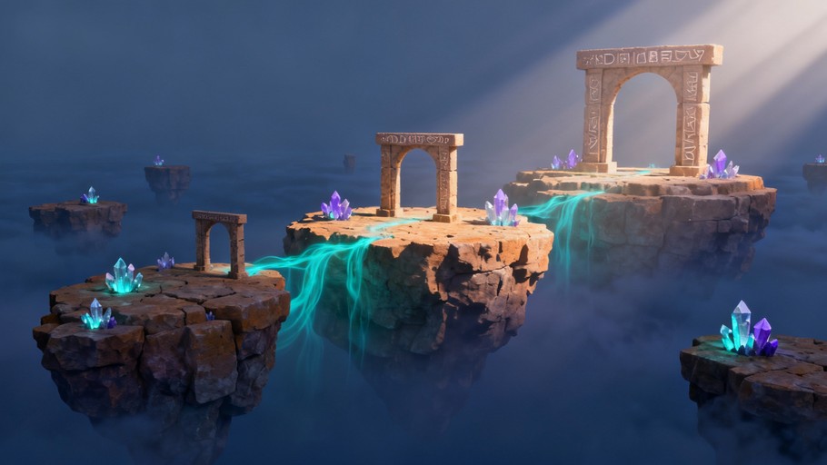 Free Ancient Floating Realm Image - Fantasy, Floating, Islands ...