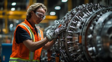 Free Engineer Inspecting Turbine Image - Engineer, Turbine, Industrial ...