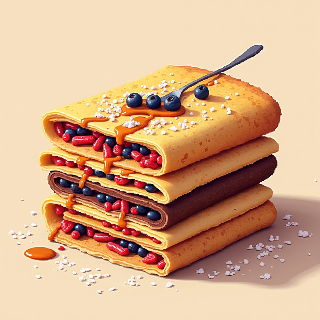 Free Golden Crepe Stack Image - Crepes, Dessert, Stack | Download at ...