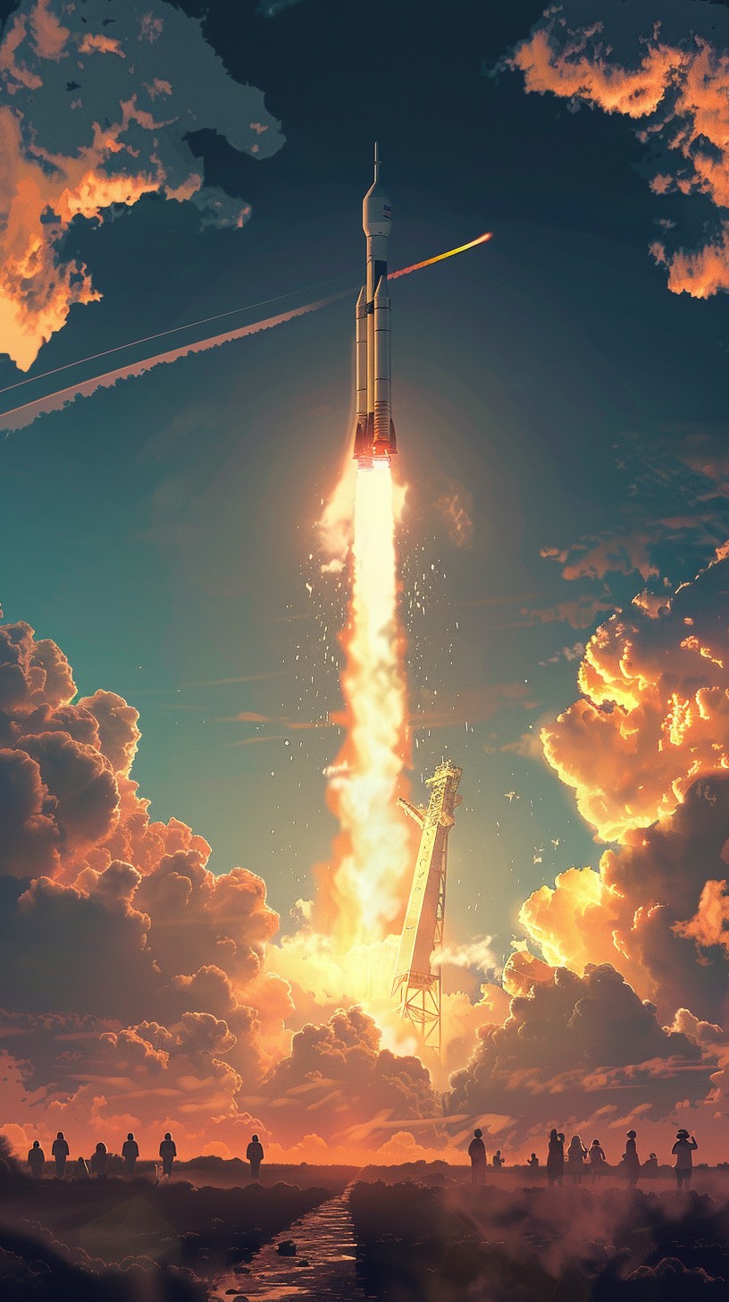Free Rocket Launch Event Photo - Rocket, Launch, Sunset | Download at ...