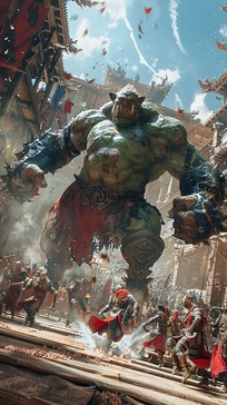 Free Colossal Battle Rampage Image - Giant, Warrior, Battle | Download ...