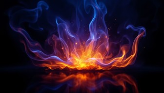 Free Mystical Fire Dance Image - Fire, Flame, Blue | Download at StockCake