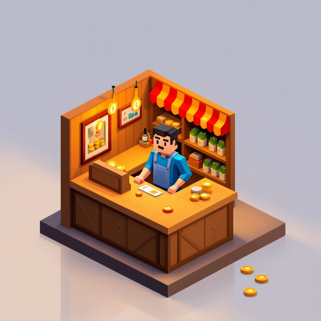 Free Pixel Shop Keeper Image - Pixel, Merchant, Shop | Download at ...