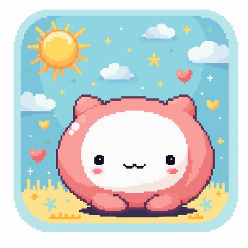 Free Sunny Kawaii Pixel Image - Kawaii, Pixel, Sun | Download at StockCake