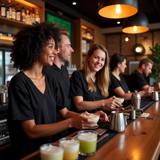Working Bar Free Behind the bar Image - Bartenders, Smiles, Hospitality | Download ...
