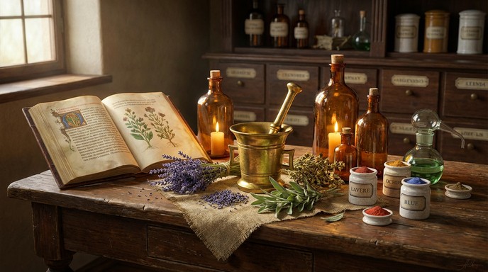 Free Historic Apothecary Workspace Image - Apothecary, Pharmacy ...