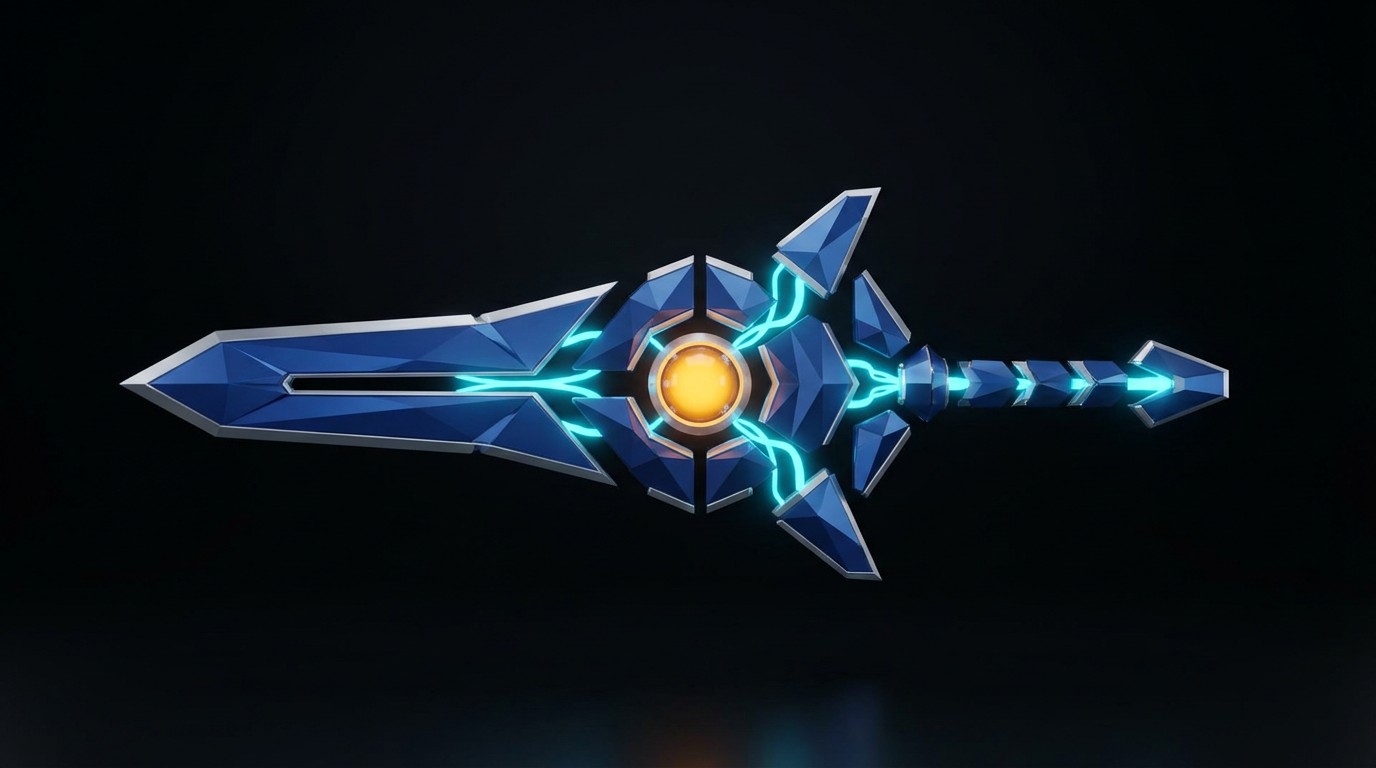 Free Geometric Floating Sword Image - Sword, Geometric, Futuristic ...