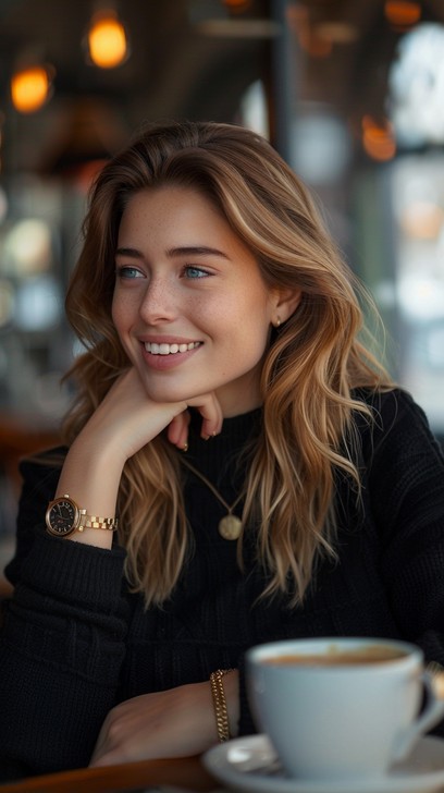 Free Joyful Coffee Break Image - Woman, Coffee, Cafe | Download at ...