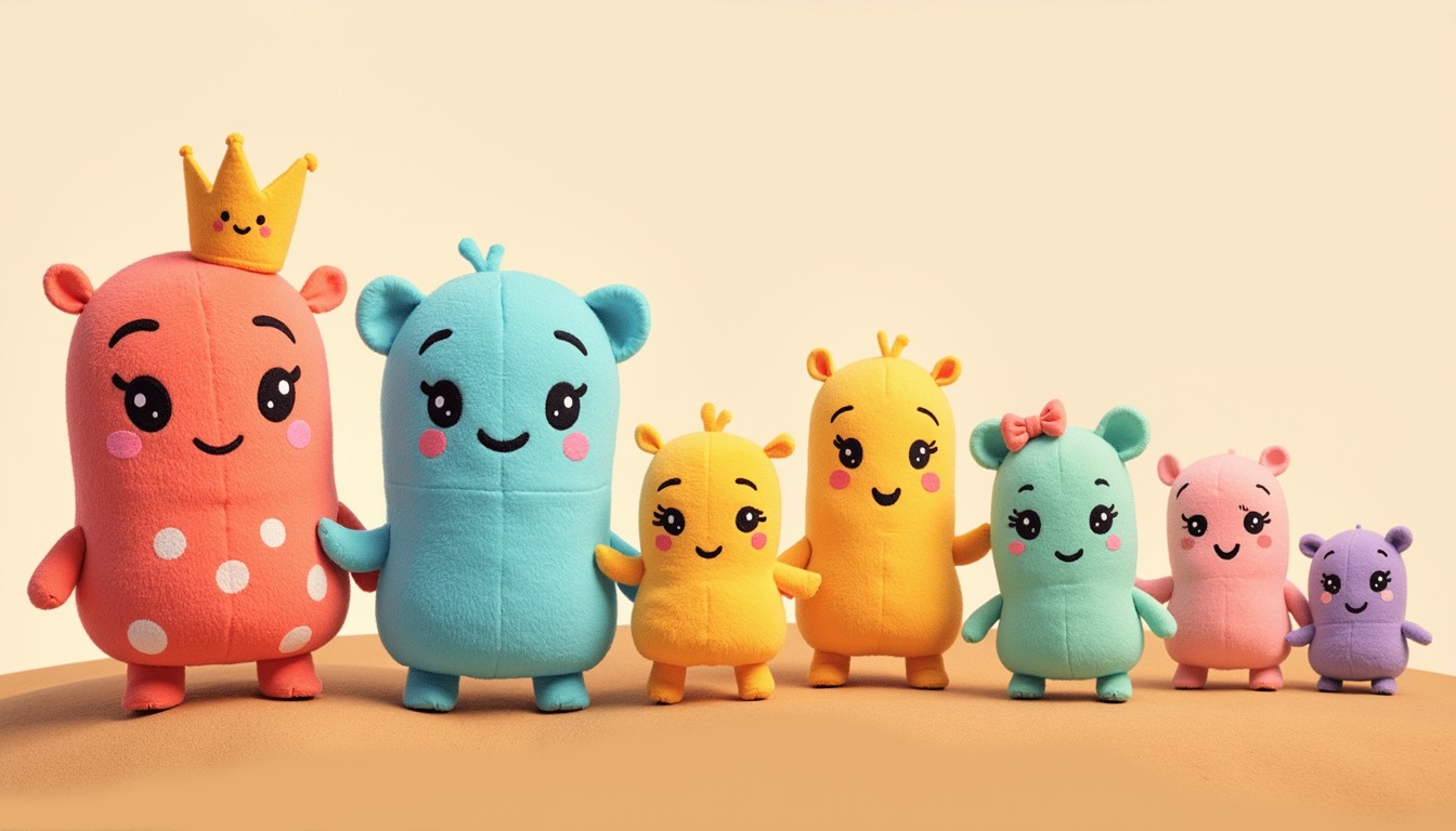 Free Colorful plush family Image - Plush, Kawaii, Toys | Download at ...