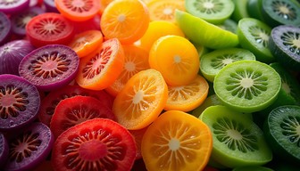 Vegetables Deep Color Free Rainbow Vegetable Gradient Image - Vegetables, Slices, Gradient ...