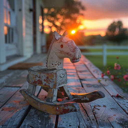 Rustic Rocking Horse Download Sunset Rocking Horse Image - Sunset, Nostalgia, Autumn | StockCake