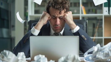 Free Stressed Office Worker Image - Office, Stress, Man | Download at ...