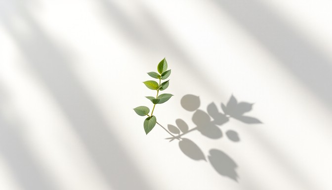 Free Plant Casts Shadows Image - Minimal, Botanical, Contemporary ...