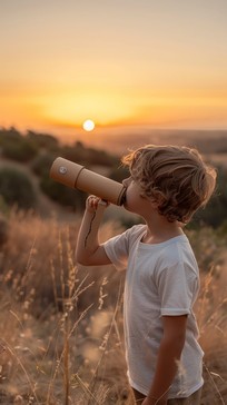 Free Sunset Adventure Await Image - Sunset, Child, Nature | Download at ...