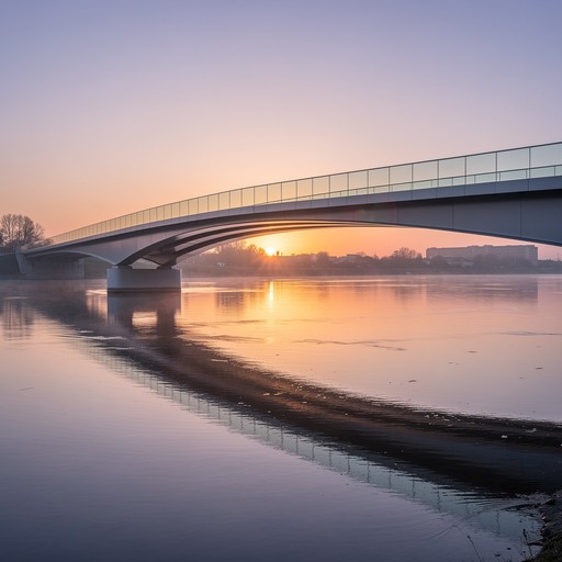 Free Sunset Bridge Reflection Image - Bridge, Sunset, River | Download ...
