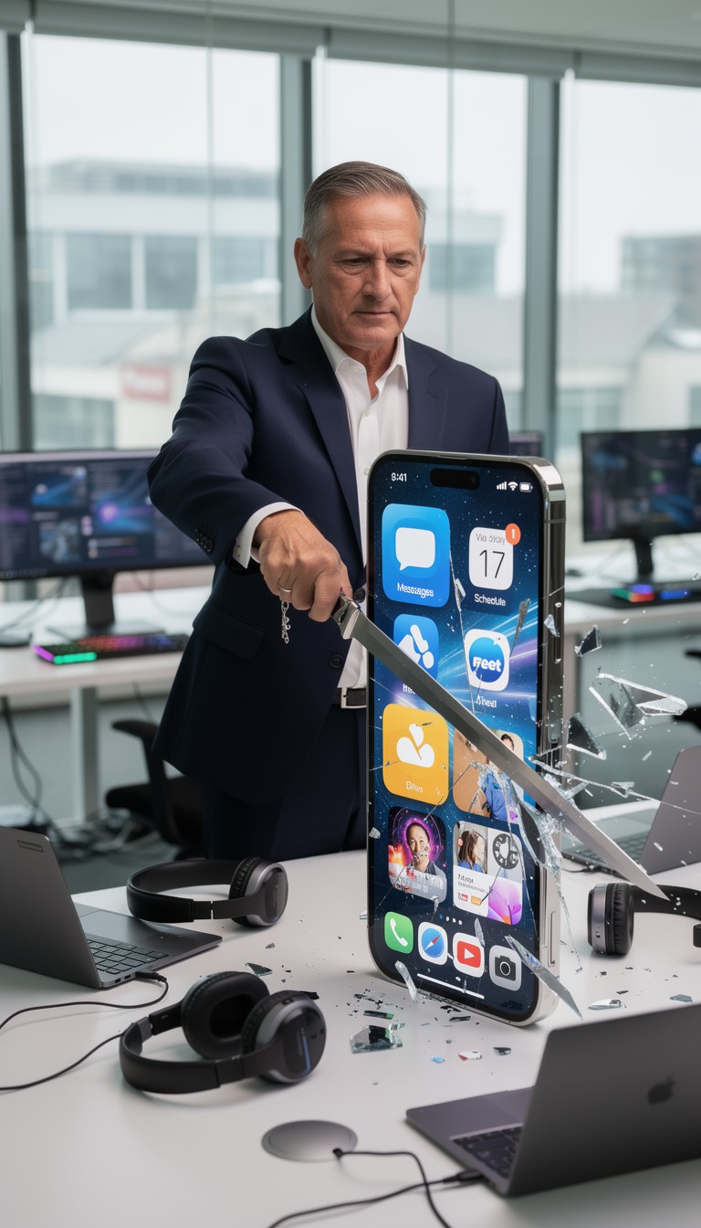 Free Breaking Digital Barriers Image - Businessman, Smartphone ...