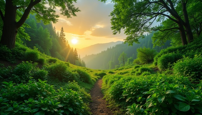 Free Enchanted Forest Path Image - Forest, Path, Sunlight | Download at ...