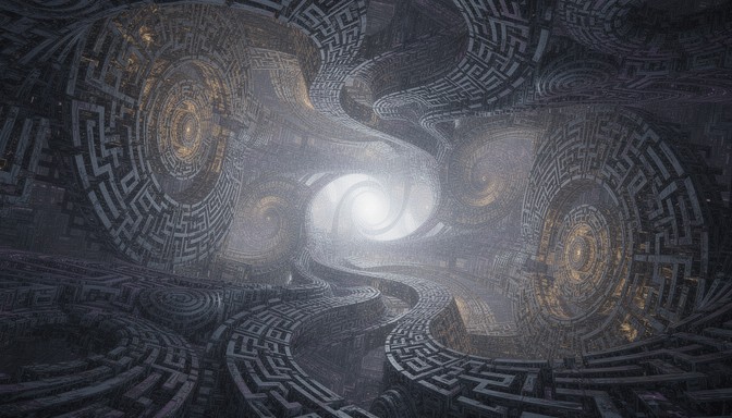 Labyrinth Turn Back Free Endless Mental Maze Image - Fractal, Labyrinth, Spiral | Download ...