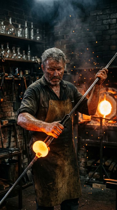 Free Mastering Molten Glass Image - Glassblowing, Artisan, Craftsman ...