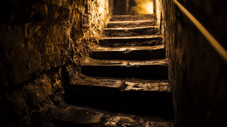 Steps Dim Free Dimly lit staircase Image - Staircase, Ancient, Atmospheric ...