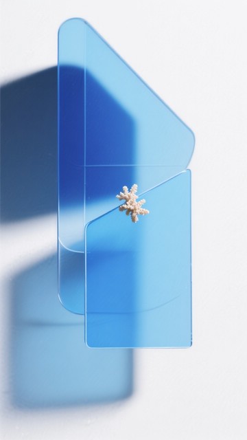 Free Translucent Blue Geometry Image | Download at StockCake