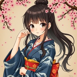 Free Cherry Blossom Dream Image - Anime, Kimono, Sakura | Download at ...