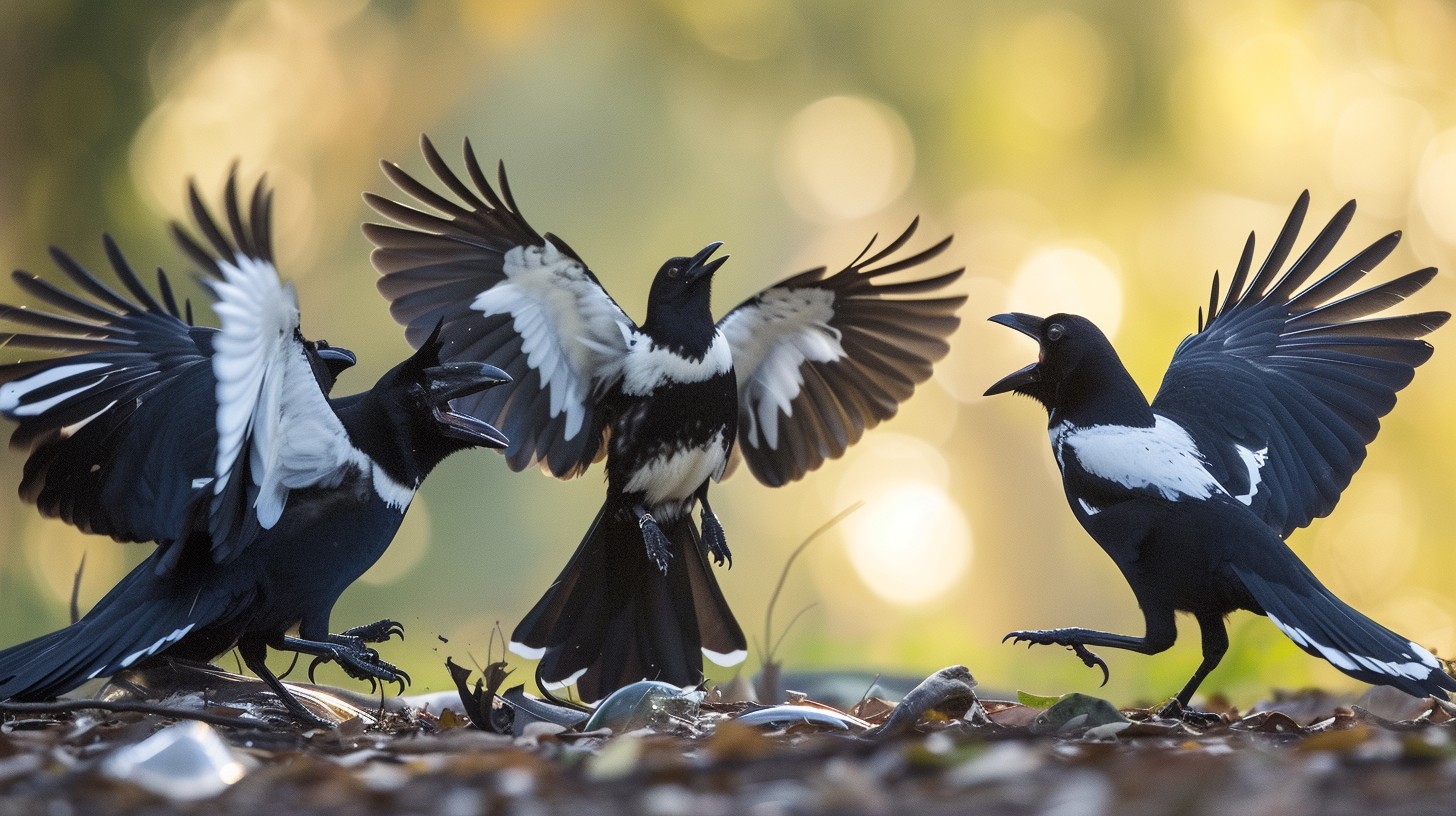 Free Magpies' Dynamic Encounter Image - Birds, Wildlife, Nature ...