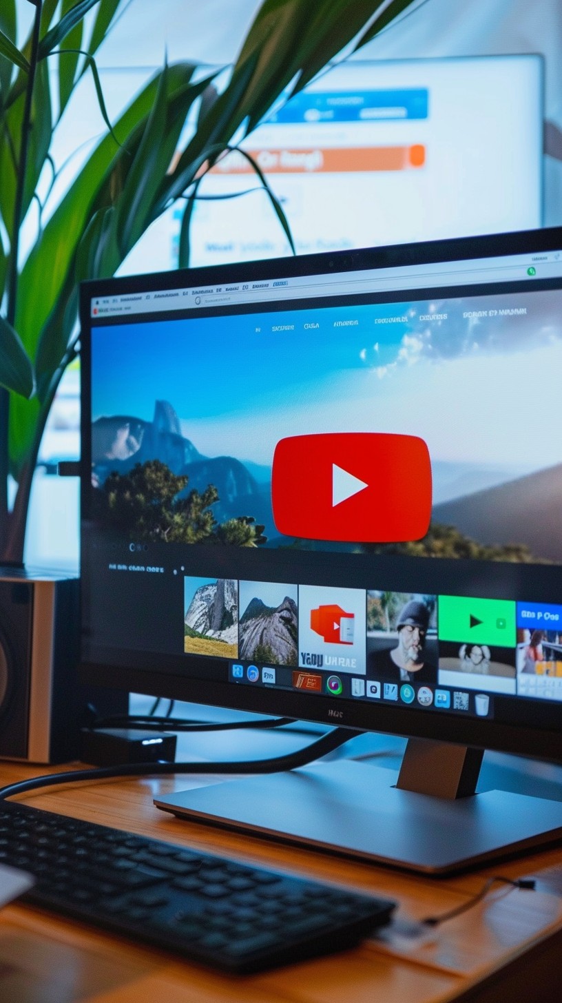 Free YouTube on Desktop Image - Desktop, Youtube, Monitor | Download at ...