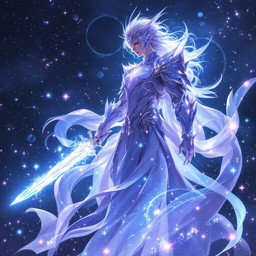 Free Celestial Crystal Warrior Image - Warrior, Ethereal, Cosmic ...
