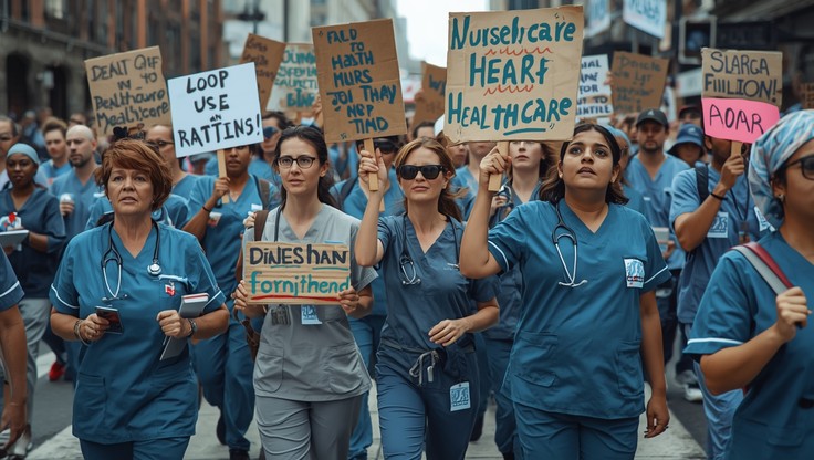 Free Healthcare Workers March Image - Healthcare, Workers, Protest ...