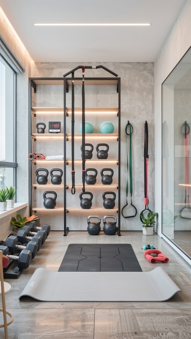 Free Stylish Apartment Gym Photo - Fitness, Gym, Apartment | Download ...