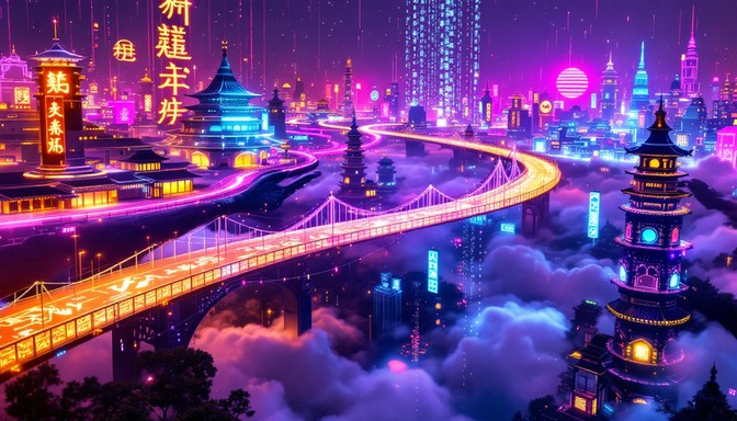 Free Neon Cyberpunk Metropolis Image - Cyberpunk, Neon, Futuristic ...