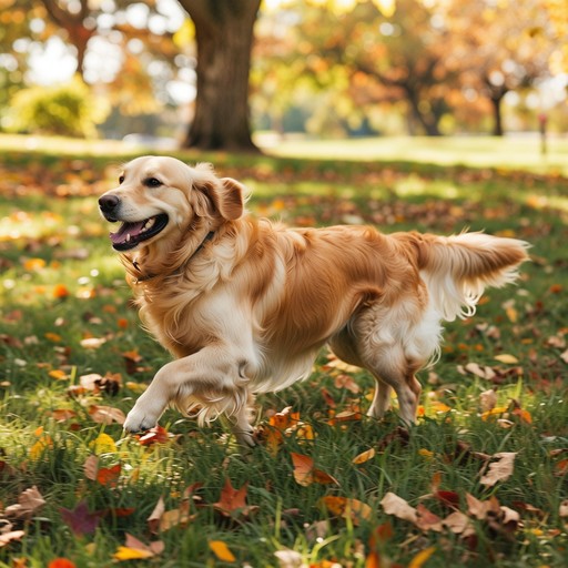 Free Golden Retriever Running In Park Stock AI Images | StockCake