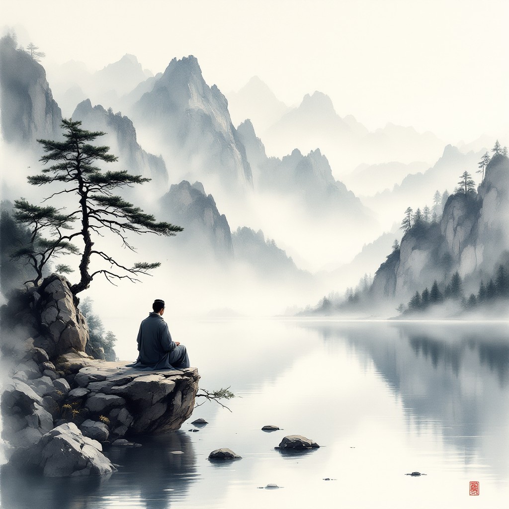 Free Solitary Mountain Contemplation Image - Meditation, Mountains ...