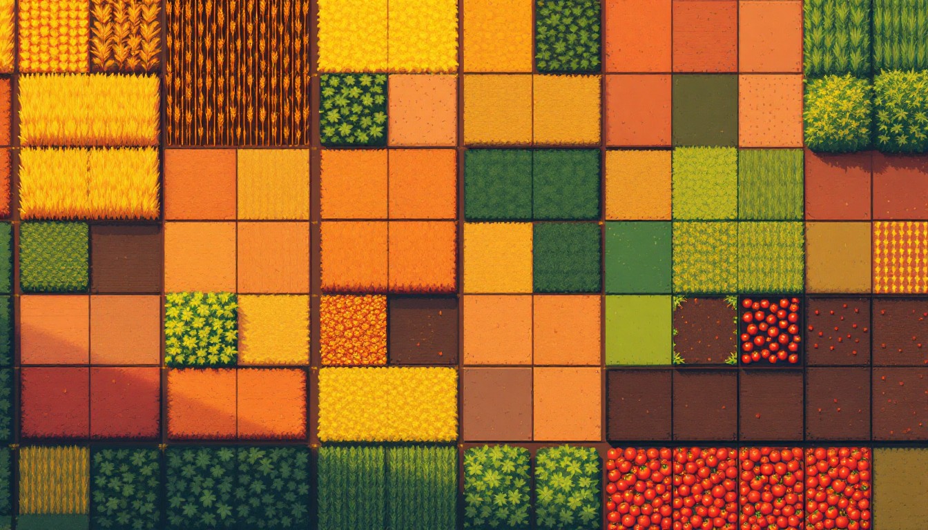 Free Pixel Farm Patchwork Image - Agriculture, Pixel, Retro | Download ...