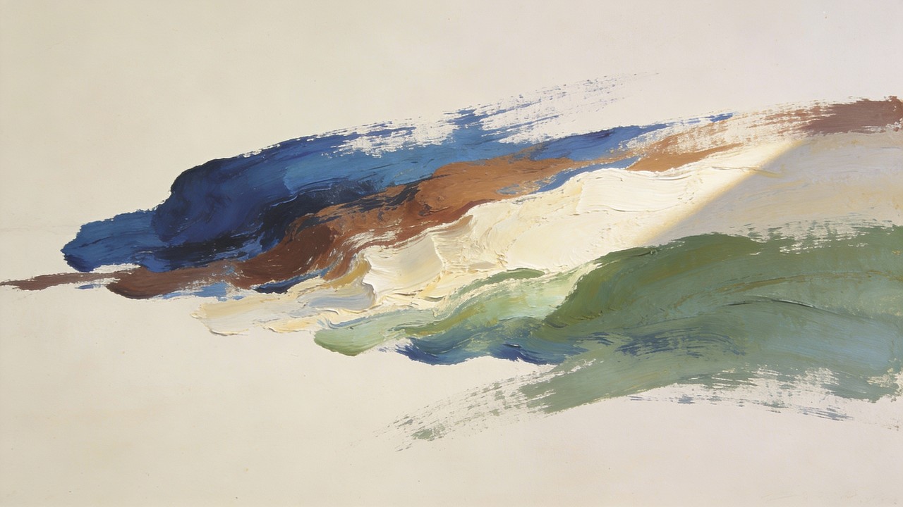 Free Abstract Brushstroke Landscape Image - Abstract, Minimalist ...