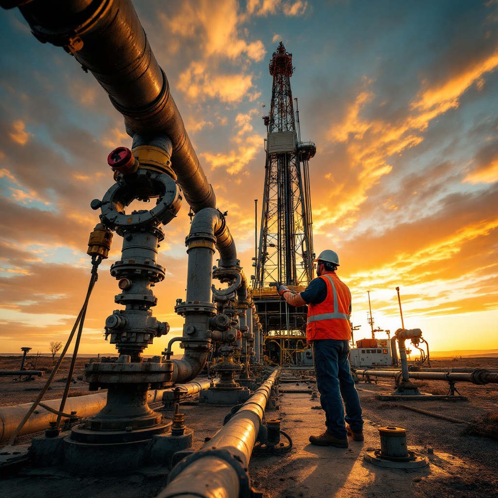 Free Sunset Rig Inspection Image - Sunset, Industrial, Oilfield ...